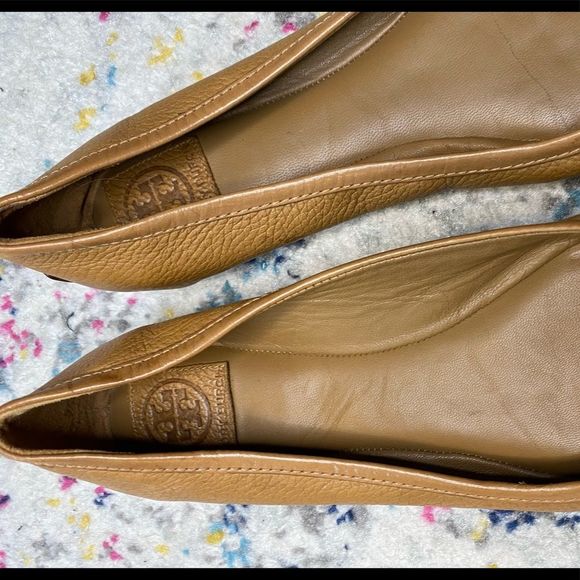 Tory Burch Royal Tan Box In Clines
Ballet Tumbled Leather Flats Sz 10.5 - Picture 5 of 13